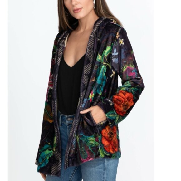 Johnny Was Biya Legendary Sherpa Zip Up Hoodie - Picture 3 of 13